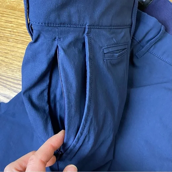 J. Crew Blue Ankle Cropped Pants 34x32. Like new. - Picture 4 of 9